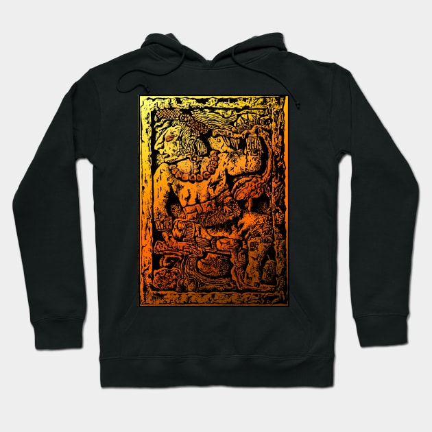 MESOAMERICAN MAYAN FIGURE Hoodie by Larry Butterworth